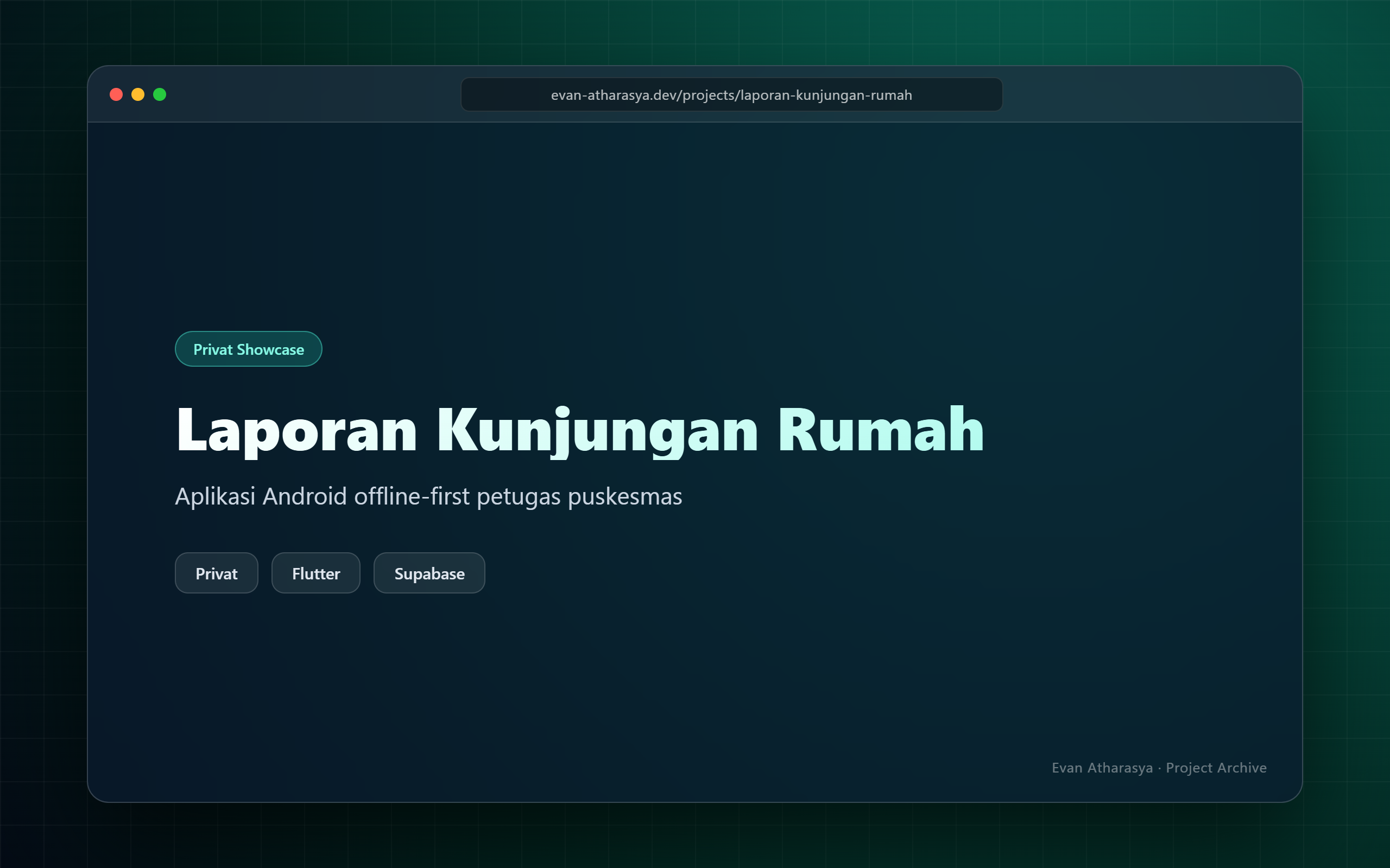 Screenshot Laporan Kunjungan Rumah